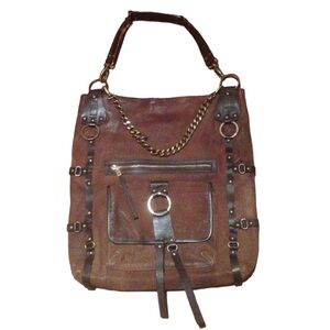 Cole Haan G Series suede and leather purse.